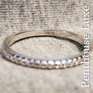Dainty 925 Full Circle Micro Paved Band